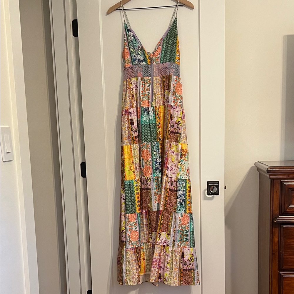 Colorful Patchwork Maxi Dress - image 4